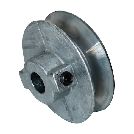Chicago Die Casting Chicago Die Cast 5 in. D X 1/2 in. D Zinc Single V-Grooved Pulley 500A5